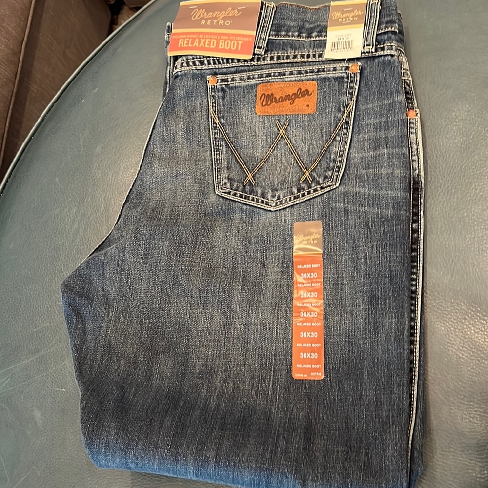 Wrangler blue jeans
